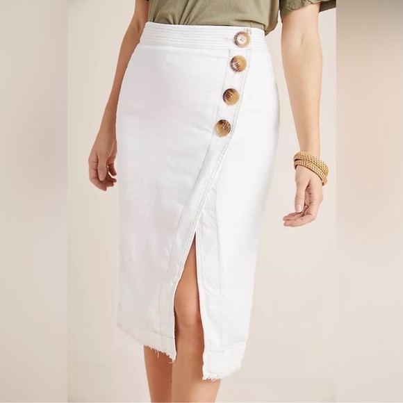 NWT Anthropologie Maeve Springtime Wrap Skirt Size 14 - Picture 2 of 16